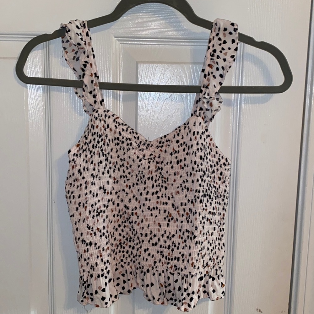Vestique smocked crop top